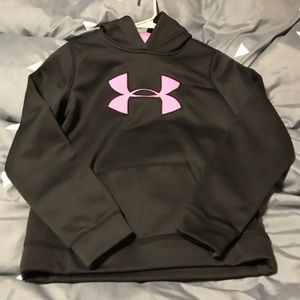 Under Armour girls fleece black hoodie